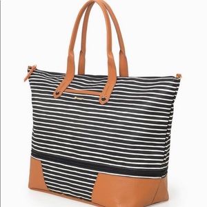 Black and white cream Stella & Dot bag